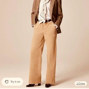 J. Crew - NWT - Camel High-Waist Wide Leg Trousers - Size 30